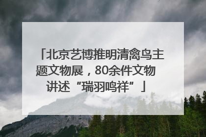 北京艺博推明清禽鸟主题文物展，80余件文物讲述“瑞羽鸣祥”