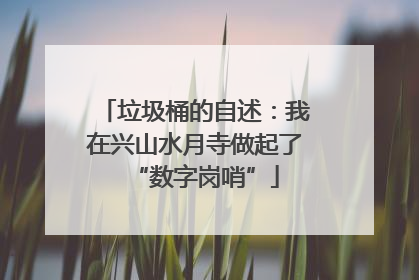 垃圾桶的自述：我在兴山水月寺做起了“数字岗哨”