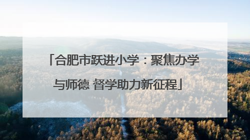 合肥市跃进小学：聚焦办学与师德 督学助力新征程