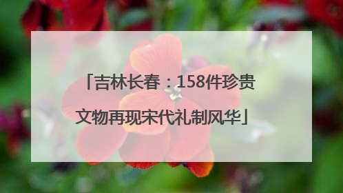 吉林长春：158件珍贵文物再现宋代礼制风华