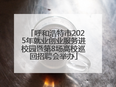 呼和浩特市2025年就业创业服务进校园暨第8场高校巡回招聘会举办