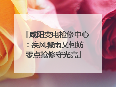咸阳变电检修中心：疾风骤雨又何妨 零点抢修守光亮