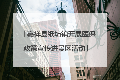 嘉祥县纸坊镇开展医保政策宣传进景区活动