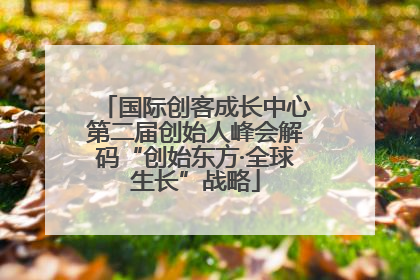 国际创客成长中心第二届创始人峰会解码“创始东方·全球生长”战略