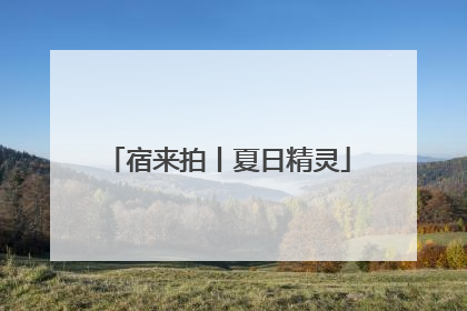 宿来拍丨夏日精灵