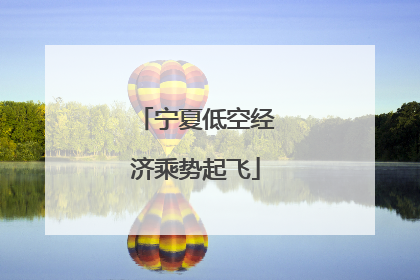 宁夏低空经济乘势起飞