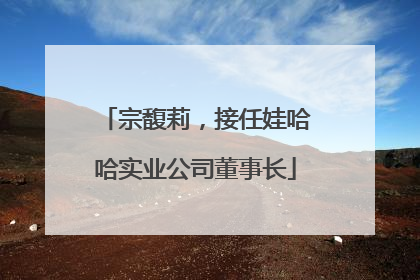 宗馥莉，接任娃哈哈实业公司董事长