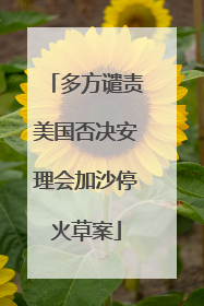 多方谴责美国否决安理会加沙停火草案