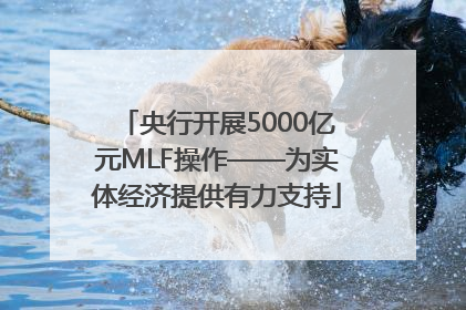 央行开展5000亿元MLF操作——为实体经济提供有力支持