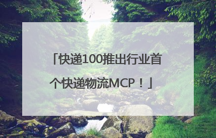 快递100推出行业首个快递物流MCP！