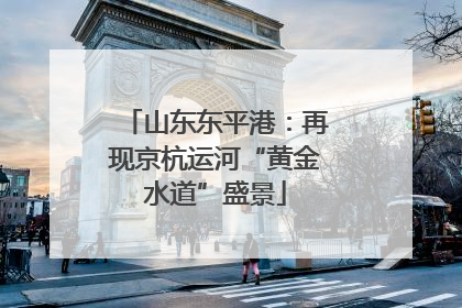山东东平港：再现京杭运河“黄金水道”盛景