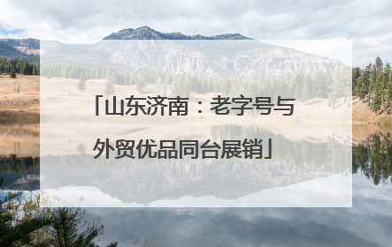 山东济南：老字号与外贸优品同台展销