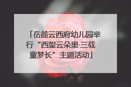 岳麓云西府幼儿园举行“西望云朵里·三载童梦长”主题活动