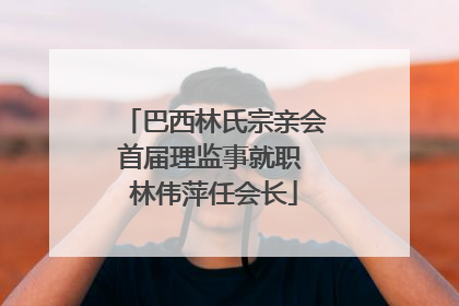 巴西林氏宗亲会首届理监事就职 林伟萍任会长