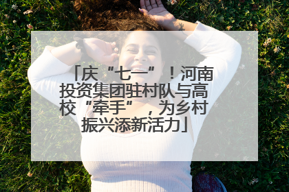 庆“七一”！河南投资集团驻村队与高校“牵手”，为乡村振兴添新活力