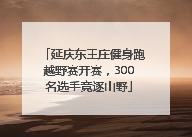 延庆东王庄健身跑越野赛开赛，300名选手竞逐山野