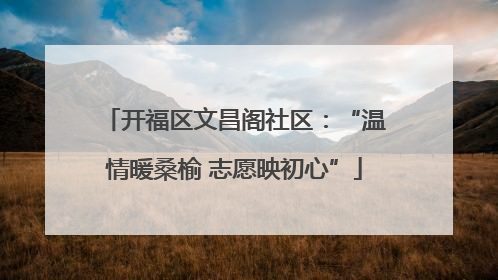 开福区文昌阁社区：“温情暖桑榆 志愿映初心”