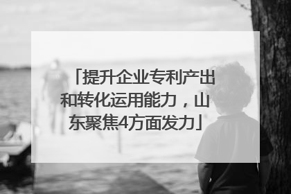 提升企业专利产出和转化运用能力，山东聚焦4方面发力