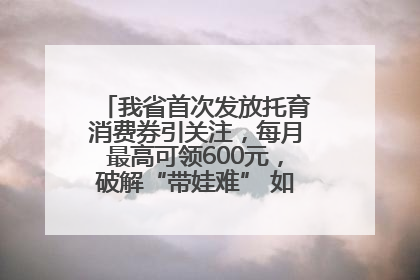 我省首次发放托育消费券引关注，每月最高可领600元，破解“带娃难” 如何不负所“托”？