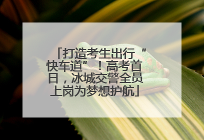 打造考生出行“快车道”!高考首日,冰城交警全员上岗为梦想护航