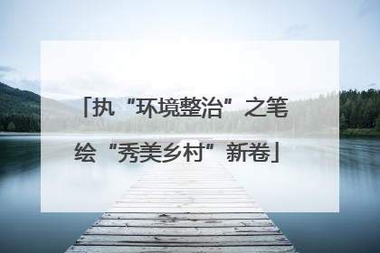 执“环境整治”之笔 绘“秀美乡村”新卷