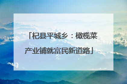杞县平城乡：橄榄菜产业铺就富民新道路