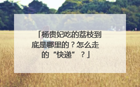 杨贵妃吃的荔枝到底是哪里的？怎么走的“快递”？