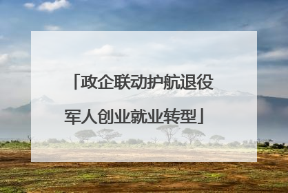 政企联动护航退役军人创业就业转型