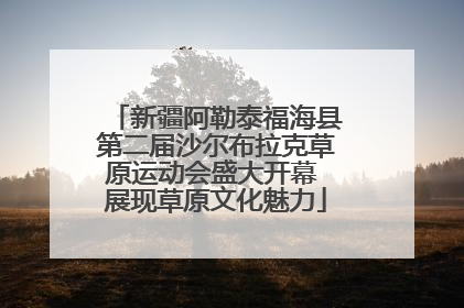 新疆阿勒泰福海县第二届沙尔布拉克草原运动会盛大开幕 展现草原文化魅力
