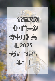 新编汉剧《回首共叙诗中月》亮相2025武汉“戏码头”