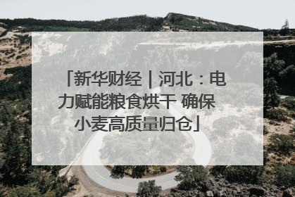 新华财经｜河北：电力赋能粮食烘干 确保小麦高质量归仓