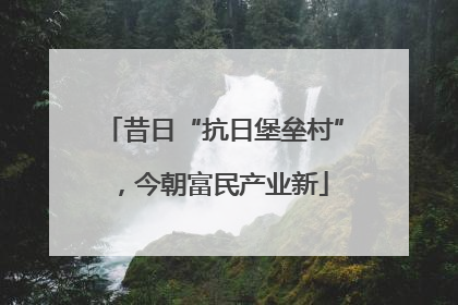 昔日“抗日堡垒村”，今朝富民产业新