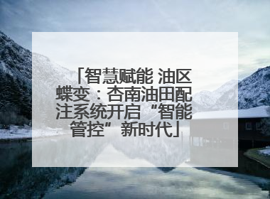 智慧赋能 油区蝶变：杏南油田配注系统开启“智能管控”新时代