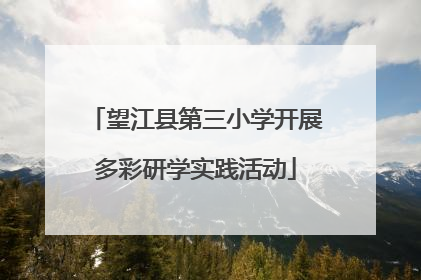望江县第三小学开展多彩研学实践活动
