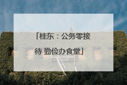 桂东：公务零接待 勤俭办食堂