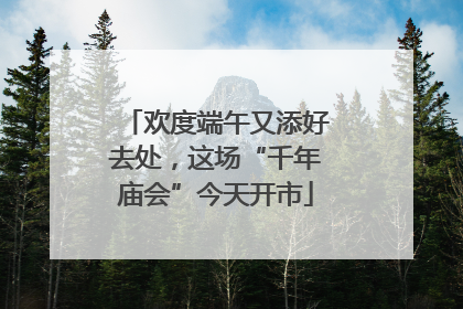 欢度端午又添好去处，这场“千年庙会”今天开市
