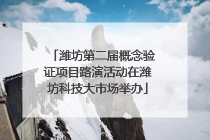 潍坊第二届概念验证项目路演活动在潍坊科技大市场举办