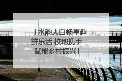 水韵大白畅享趣鲜乐活 校地携手赋能乡村振兴