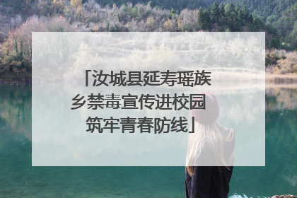 汝城县延寿瑶族乡禁毒宣传进校园 筑牢青春防线