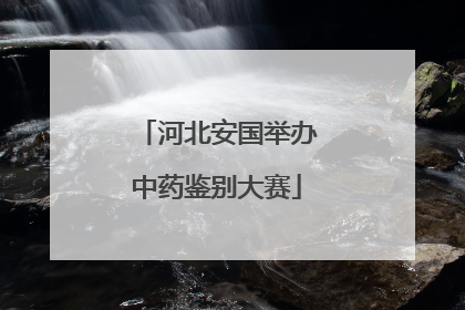 河北安国举办中药鉴别大赛