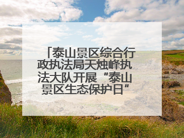 泰山景区综合行政执法局天烛峰执法大队开展“泰山景区生态保护日”志愿宣传活动