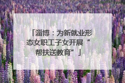 淄博：为新就业形态女职工子女开展“帮扶送教育”