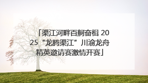 渠江河畔百舸奋楫 2025“龙腾渠江”川渝龙舟精英邀请赛激情开赛