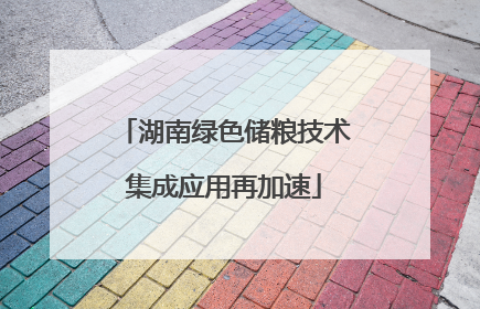 湖南绿色储粮技术集成应用再加速