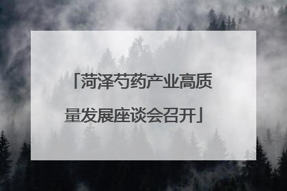 菏泽芍药产业高质量发展座谈会召开