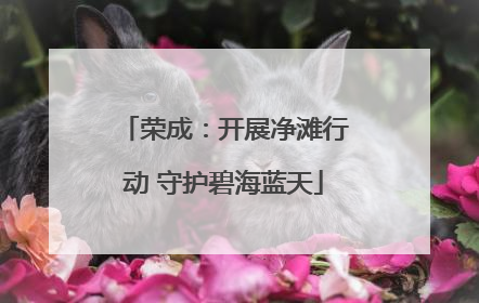 荣成：开展净滩行动 守护碧海蓝天