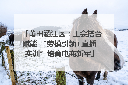 莆田涵江区：工会搭台赋能 “劳模引领+直播实训”培育电商新军