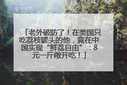 老外破防了！在美国只吃荔枝罐头的他，竟在中国实现“鲜荔自由”：8元一斤敞开吃！