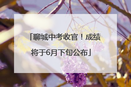 聊城中考收官！成绩将于6月下旬公布