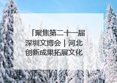 聚焦第二十一届深圳文博会｜河北创新成果拓展文化产业“朋友圈”